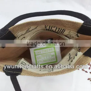Manufacture Supplier Canvas Shopping Bags With Cotton Handle Jute Bag thumbnail-1
