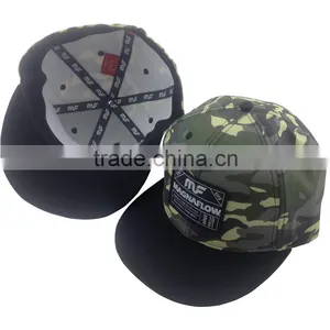 High Quality Camouflaged Fabric Cotton Wholesale Flexfit Snapback Hats thumbnail-5