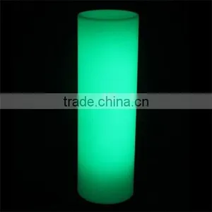 Color Change Large LED Plastic Cylinder With Remote Control thumbnail-1