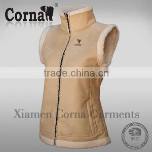 OEM Popular Eco-friendly Wholesale Fleece Vest Sleeveless Polar Fleece Vest thumbnail-2