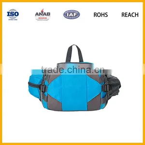 Fashionable Multilayer Nylon Material Cycling Zipper Waist Bag With Small Pocket for Mobile Phone thumbnail-5