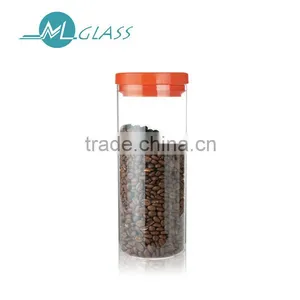 New Product 1000ml Pyrex Glass Storage Jars With Plastic Lids OEM N6505 thumbnail-1