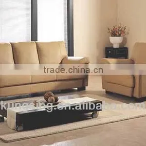 High Arm High Back Leather Cushion Sofa thumbnail-1
