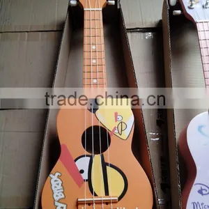 China Facotory 21 Inch Colourful Ukulele Wholesale (UK-100) Cartoon Ukulele Guitars China Made Guitars thumbnail-1