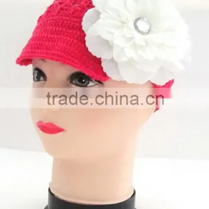 Multi Colors Crochet Hat,cotton Newsboy Cap thumbnail-1