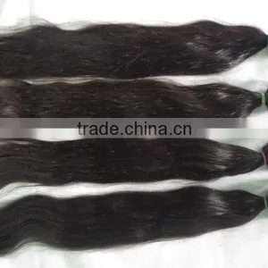 Wholesale Cheap Unprocessed 24" Inch Natural Brown Virgin Remy Peruvian Straight Hair, Lace Closure thumbnail-1