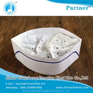 8.2cm Height Paper Forage Hat (single Blue Strip) thumbnail-4