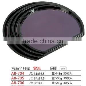 Fashion Semicircular Plastic Colorful Food Tray thumbnail-5