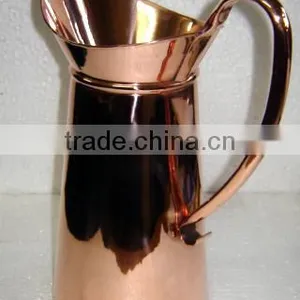 Copper Water Pitcher Jug Hammered thumbnail-6