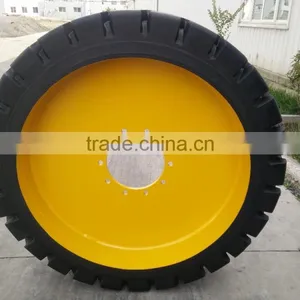 Sany Rubber Tyre Container Gantry Crane Use Spare Parts Solid Tire Wheels thumbnail-2