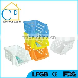 Plastic Storage Bin Stackable thumbnail-1