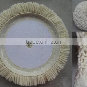 7" Single Sides Wool Buffing Pad Made by RT112 Wool thumbnail-1