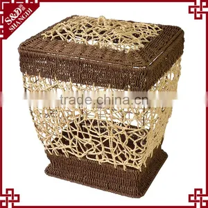 S.D Wholesale Large Rectangle Wicker Laundry Basket Clothes Bath Towels Storage Baskets for Hotel thumbnail-1
