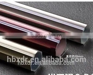 Top Grade Champagne Anodized Curtains Rod Aluminium Profile thumbnail-3