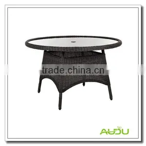 Audu Chinese Style Round Dining Table With Umbrella Hole thumbnail-1