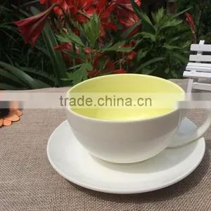 Haonai Drinkware Fine Porcelain Wholesale Coffee Cups and Saucer Set thumbnail-3