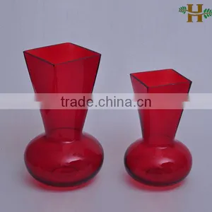Square Glass Vases Home Decoration Distinctive Large Glass Vase thumbnail-1