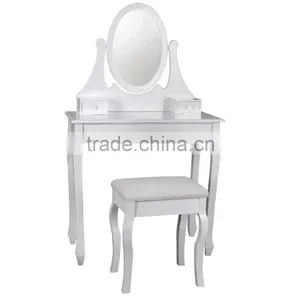 White Mirror Makeup Teen Girl Dresser Bedroom Furniture thumbnail-1