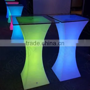 Led Liquid Lighted Bar Table/highboy Cocktail Table/illuminated Party Furniture thumbnail-5