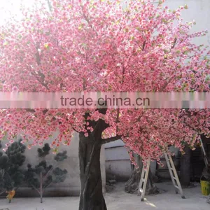 Wholesale Man-made Peach Artificial Blossom Tree, Artificial Plant thumbnail-1