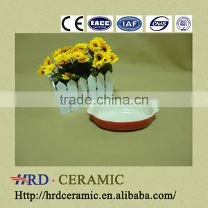 New With Handles Porcelain Round Ceramic Cake Bakeware thumbnail-1