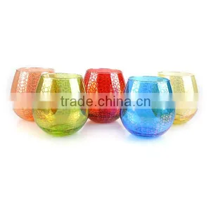 Colorful Beautiful Tumbler Glass Stemless Glass Fairy Drinking Glass thumbnail-3