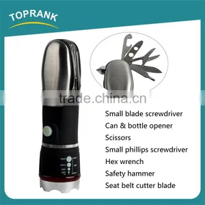 High Quality Outdoor Multifunction Mini Tools High Power Emergency Led Camping Flashlight thumbnail-1