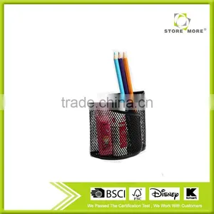 Black Metal Mesh Magnetic Pen Holder For Home/Office/School thumbnail-1