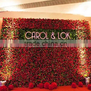 SJ2017300206 Hot Sale Artificial Rose Flower Wall Hanging Silk Flower for Weeding Decoration thumbnail-1