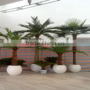 LXY081913 Mini Plastic Palm Trees Bonsai Tree Ornamental Artificial Palm Tree thumbnail-1