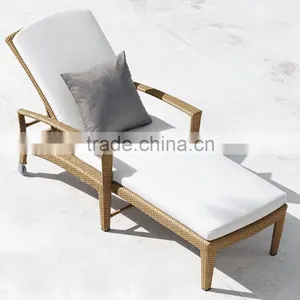 Double and Single Flat Rattan Chaise Lounge Daybed thumbnail-3