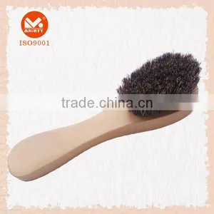 Wood Handle Horse Hair Shoe Cleaning Polishing Brush thumbnail-1