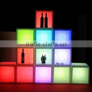 Led Bar Furniture/wine Pot/ice Bucket/color Changing Plastic Cube Tank thumbnail-2