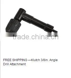 Klutch 3/8 In. Angle Drill Attachment With Keyless Chuck thumbnail-1