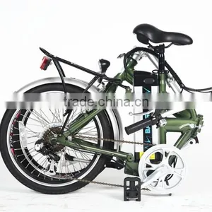 20 Inch Aluminum Frame Fast Lithium Battery Powered Electric Folding Bike thumbnail-4