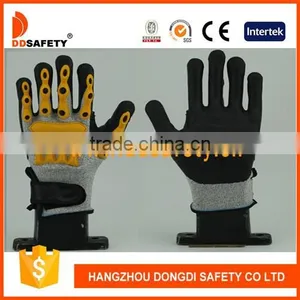 DDSAFETY With 5years Experience High Quality TPR Impact Cut Resistant Mechnical Gloves thumbnail-1