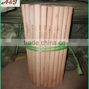 Hot Stamping Logo Natural Wooden Broom Handle thumbnail-5