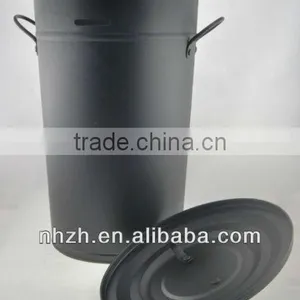 Home Furniture Middle Matte Black Ash Bin thumbnail-6