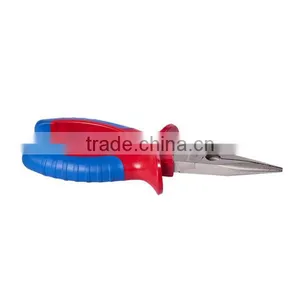 Double Color Rubber Handle Chrome Plated Pliers Tool thumbnail-1