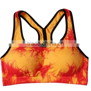 Tie-dyed Ladies Sports Bra China Manufacturer/cool Sports Bra thumbnail-1