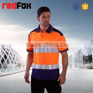 Net Round Breathable En471 Safety Yellow T-shirts Sleeves Truck Safety Yellow T-shirts Printing Safety T-shirt thumbnail-2