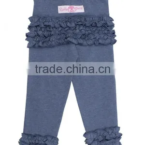 2017 New Arrival Custom Children's Clothing Cotton Clothes Wholesale Icing Pants Boutique Ruffle Baby Girl Pants thumbnail-2