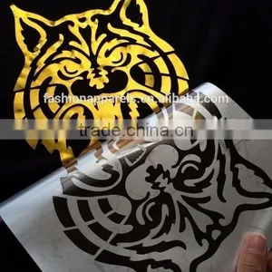 High Quality Gold Hot Stamping Foil Custom Heat Transfer Design Iron On T-shirts thumbnail-2