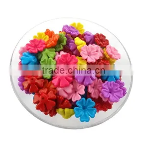 Wholesale Custom Matte Petal Acrylic Beads Cheap Matte Petal Plastic Beads for Diy Jewelry Accessories thumbnail-6