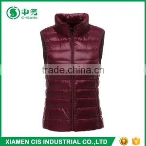 Latest Fashion Multi Color Keep Warm Women Winter Duck Down Vest for Sale thumbnail-4