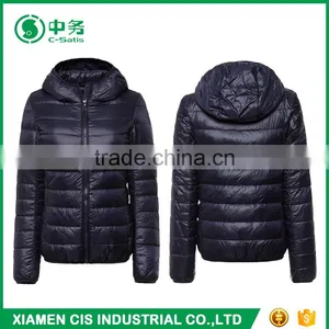 Morden Fashion Apparel Winter Red Hooded Puffer Jacket for Women thumbnail-6
