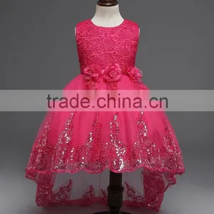 Customize Frock Design for Baby Girl 2017 Summer & Autumn Kids Baby Girl Dress Colorful Puffy Flower Dress Children Clothes thumbnail-5