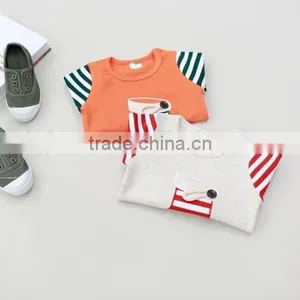 Wholesale Autumn Design Boutique Childrens Clothing 100% Cotton Baby Longsleeve Top thumbnail-2