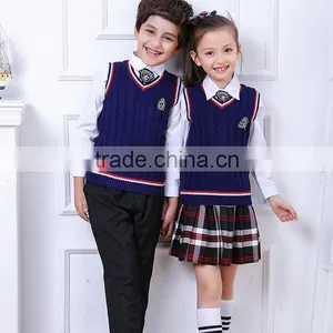 Custom Cheap Nice Design Cool School Uniforms School Clothes for Kids on Sale thumbnail-3
