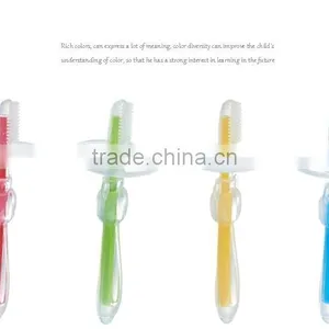 Teething Toothbrush Baby Silicone Plate Toothbrush Baby Play Toothbrush thumbnail-2